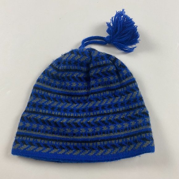 Vintage Columbia Hat Cap Beanie Youth One Size Fits All Wool Acrylic - Picture 2 of 6